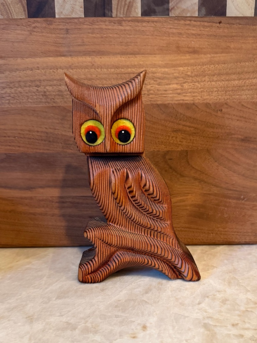 Vintage Green Mountain owl wood 70’s